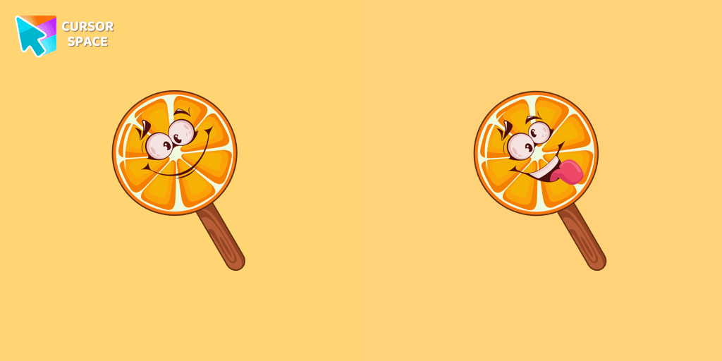 Orange Ice Cream cursor cursor pack